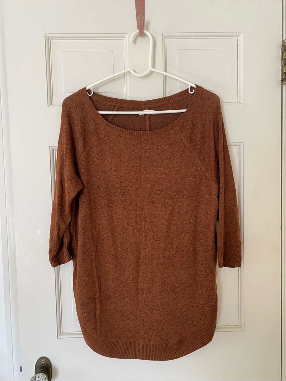 Cozy Women's Crewneck Sweater in Chocolate Brown